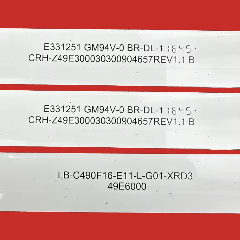 LED For 49E6000 LB-C490F16-E60-H-G71-XRD1 CRH-Z49E300030300904657REV1.1 F49D7000C Led49gpe6300ui Ph49f30