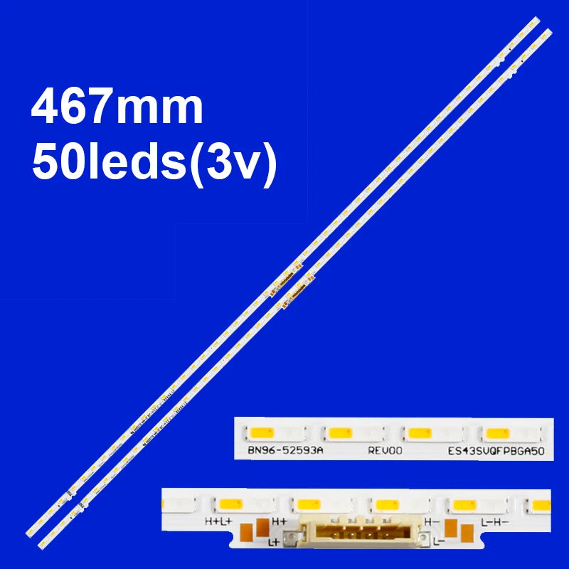 LED Backlight Strip for 2PCS LED Backlight Strip For QE43Q60AW LM41-01048A QN43Q60 BN96-52593A QN43Q60AAF