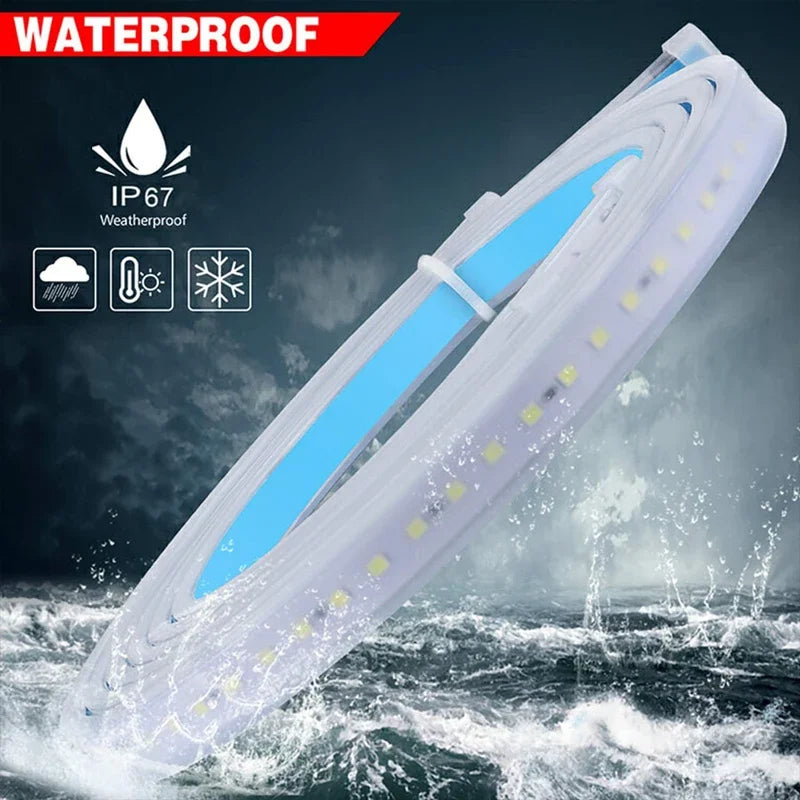 12V 120cm Car Door Decoration Welcome Light Strips Strobe Fl