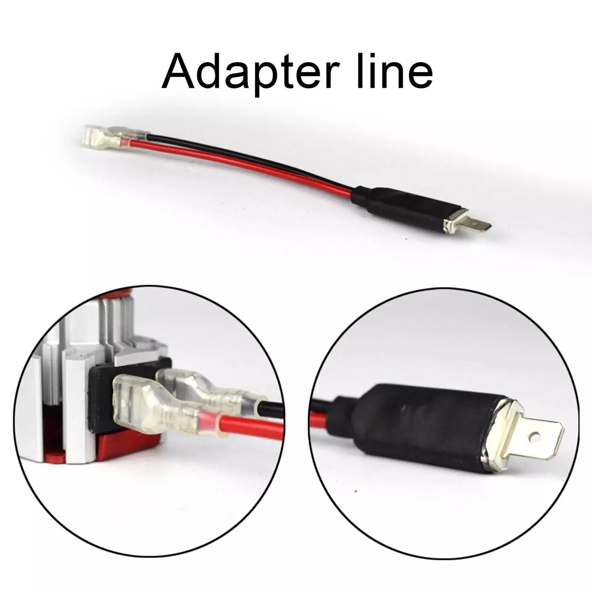 2X LED H1 Replacement Single Converter Wiring Connector Cabl