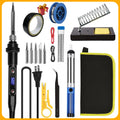 80W Electric Soldering Iron 16-IN-1 LCD Digital Display 180-500C Adjustable Replaceable Head Soldering Iron Tin Pen Welding Kit