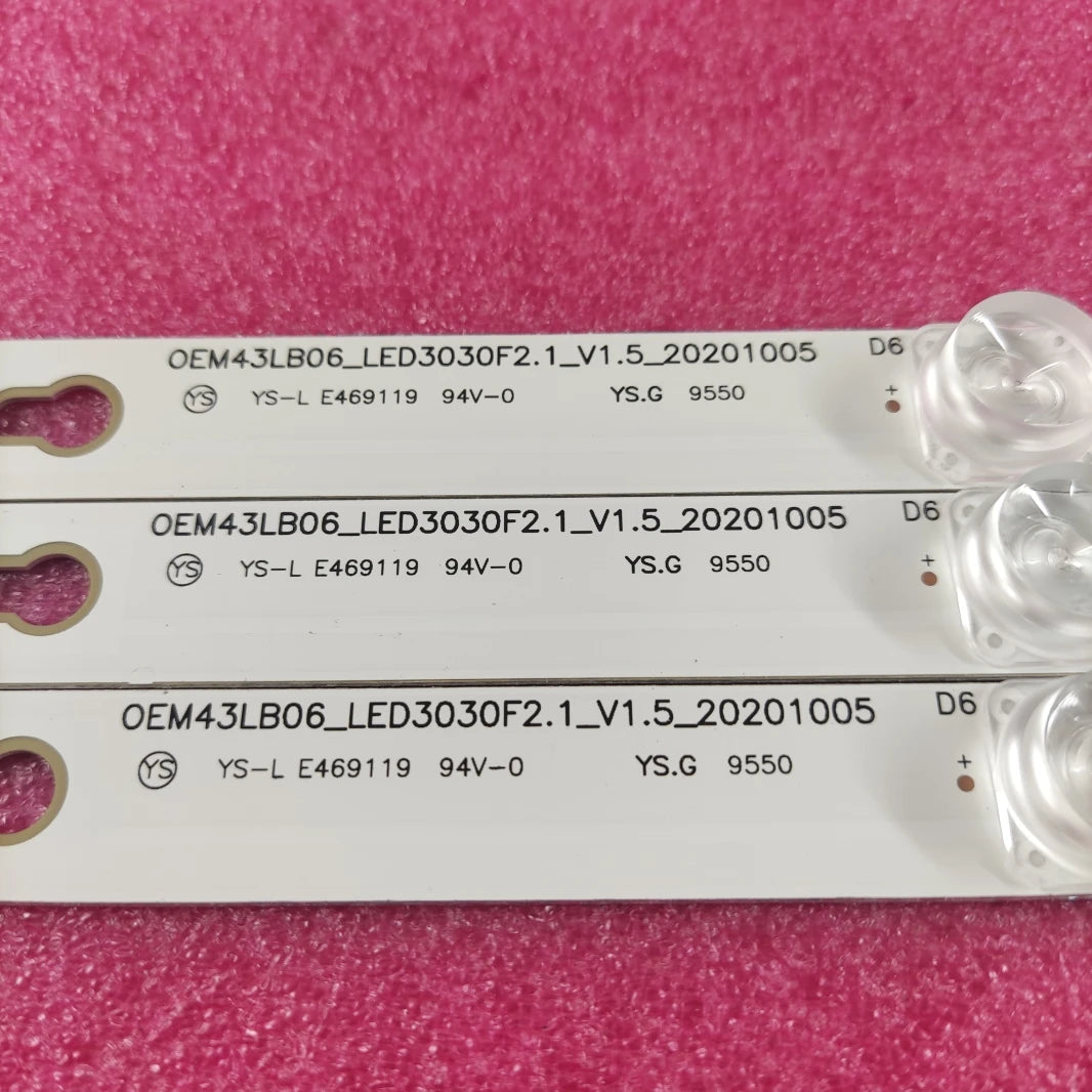 LED Backlight Strip for43UC6306 43UC6406 43S303 43S305 43DP608 D43A810 l43s4900fs L43E5800A-UD OEM43LB06