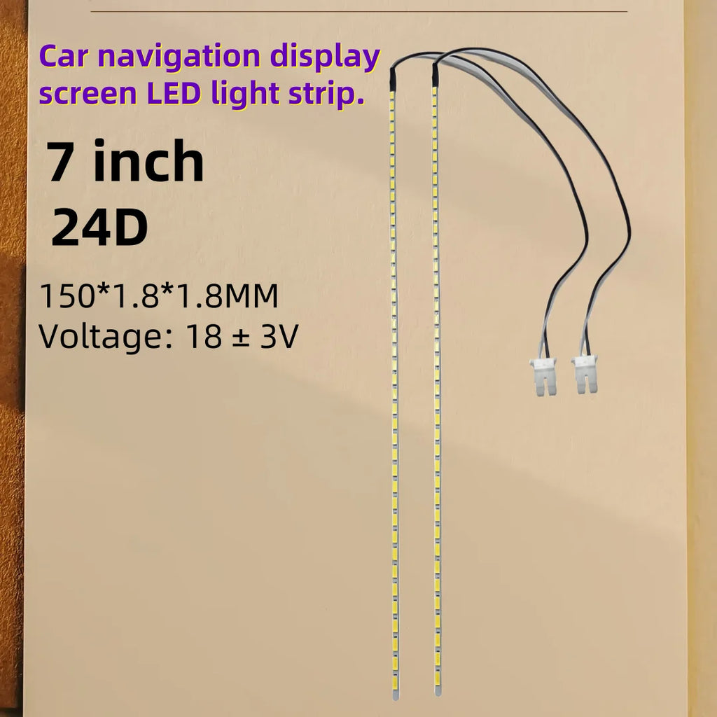 2PCS LED Backlight Strips for 7-inch 8-inch 9-inch 9.7-inch 10.4-inch Car Navigation Displays or Automotive Interior Lightin