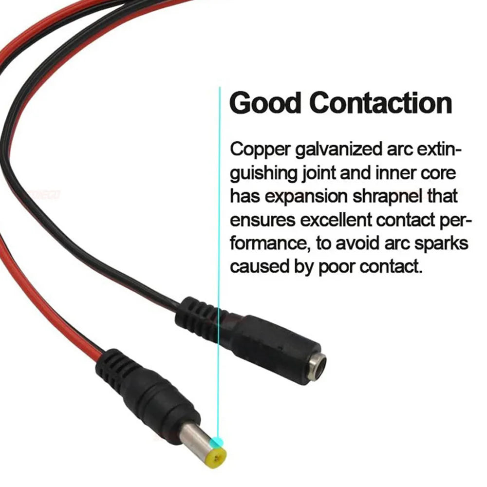 10/20/50PCS 12V DC Connectors Male Female Jack Cable Wire Li