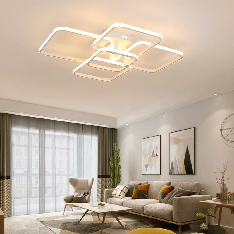 Premium LED Ceiling Light 3/5 Head Remote Control Dimmable f