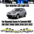 12-Piece LED Interior Light Kit for Hyundai MK2 - Canbus Error-Free Interior Bulbs