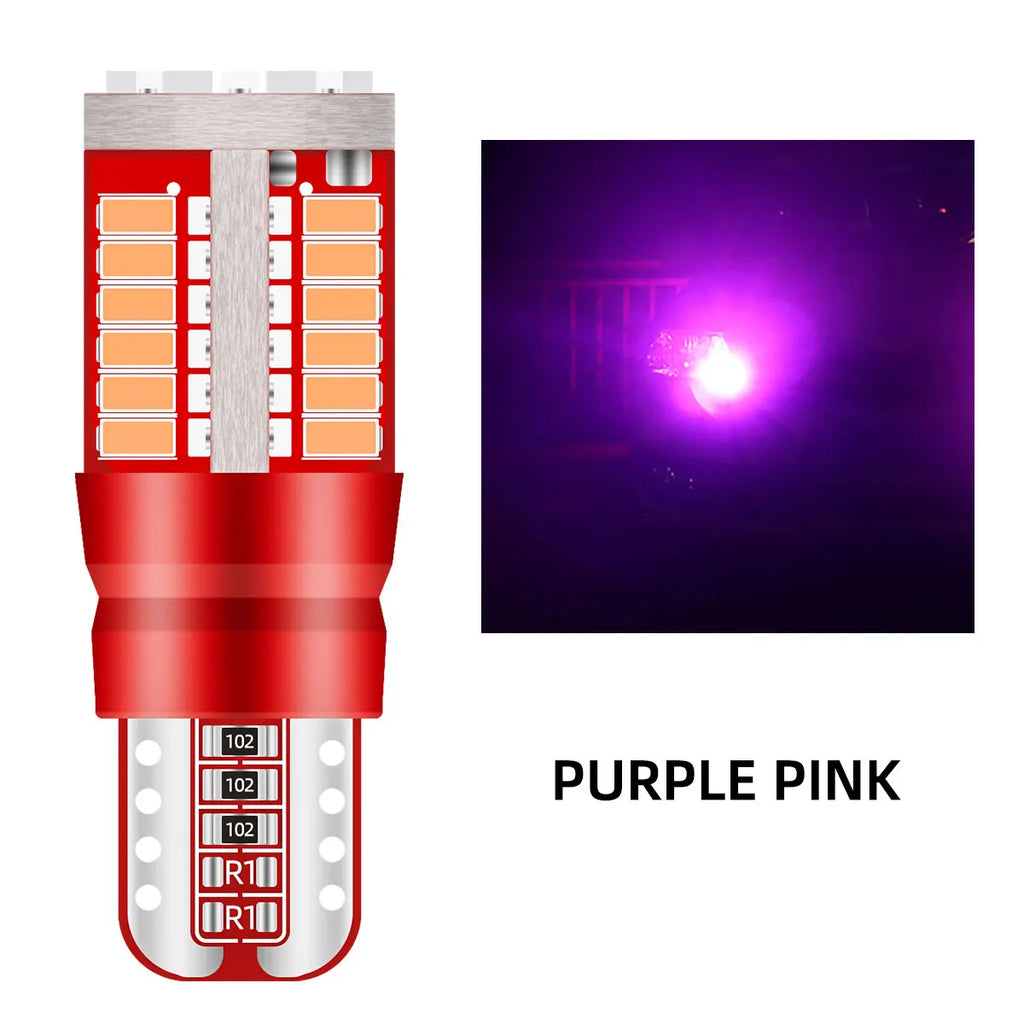 2pcs T10 W5W LED CANBUS No Error 12V Car Side Interior Lights 168 194 3014 SMD Car Clearance Reading Parking Lights Dome Lamp