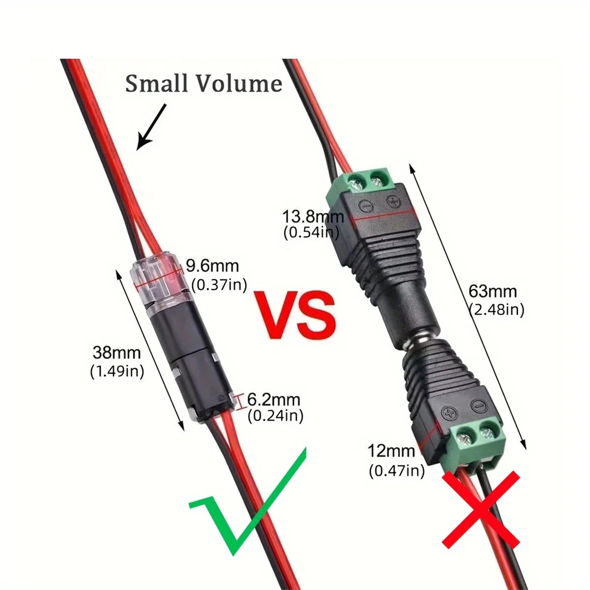 Electric Wire Connector No Strip Quick Dual Line Cable Inter