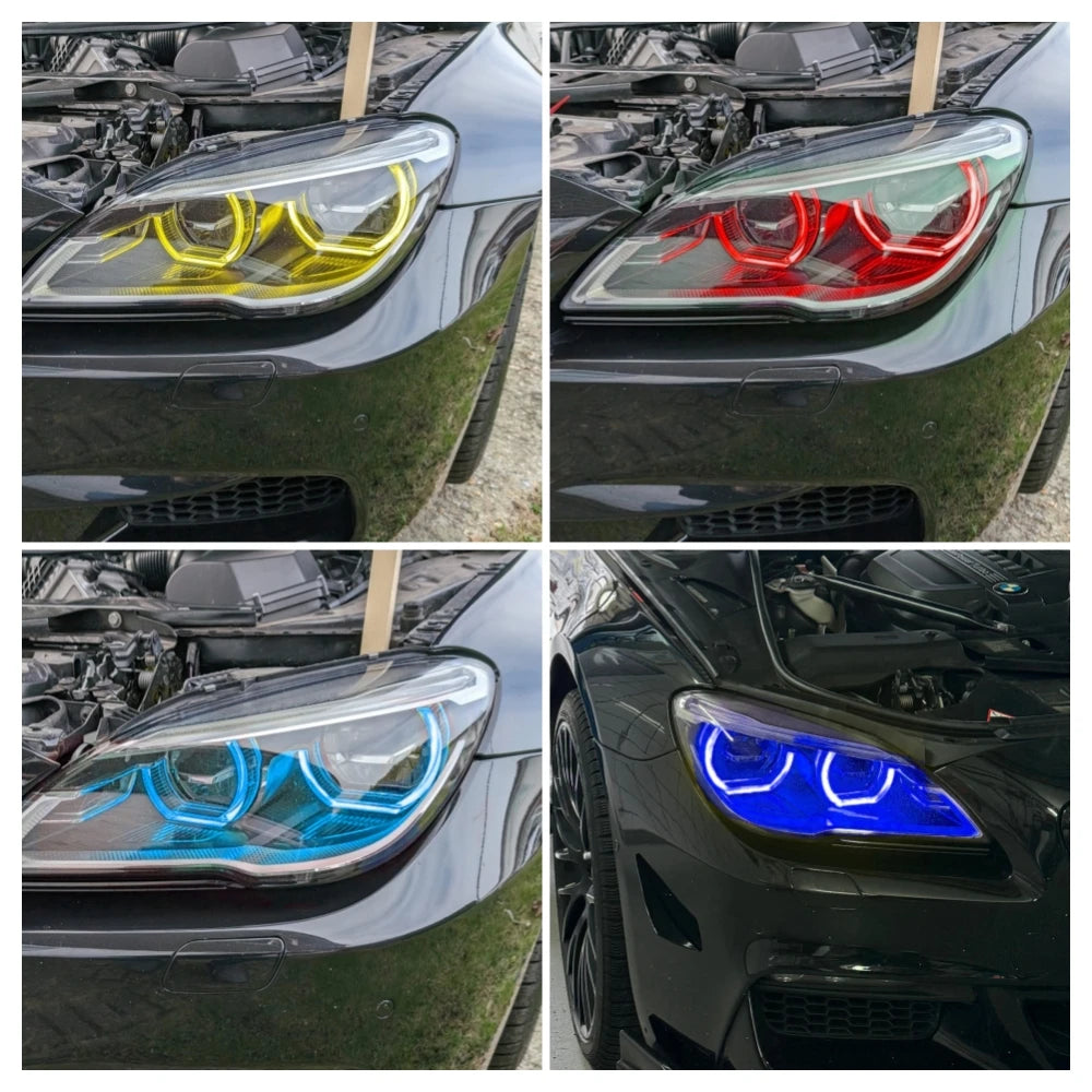 Angel Eyes DRL For 2016-2019 BMW F06 F12 F13 LCI adaptive LED Headlight Daylight Yellow Blue Red 7394901 for