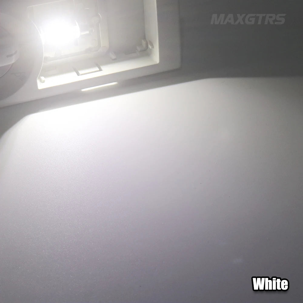 2Pcs MAXGTRS LED C5W C10W 39mm 41mm 42mm LED Festoon Canbus Error Free 6500K White Car Interior Light Reading Dome Trunk Lamp 12