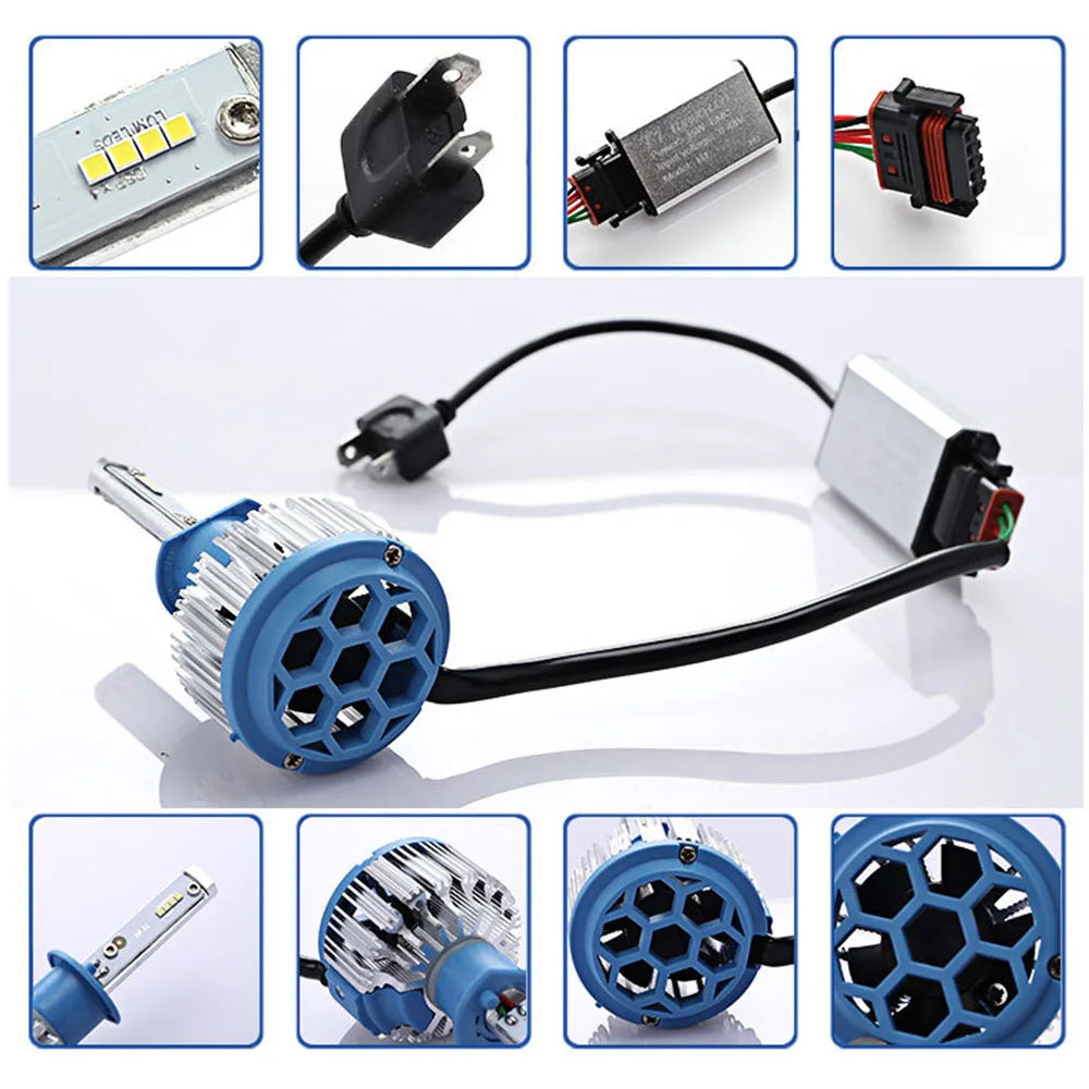T1 Led Headlight 70W H4 H1 H3 H7 H11 9004 9005 9006 9007 881