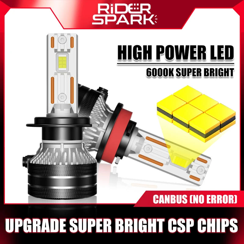 K5C H7 LED 300W Headlights Canbus H1 H3 H4 H11 9012 HIR2 H8 