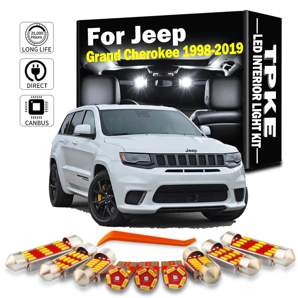 TPKE Canbus LED Interior Light Kit For Jeep Grand Cherokee 1