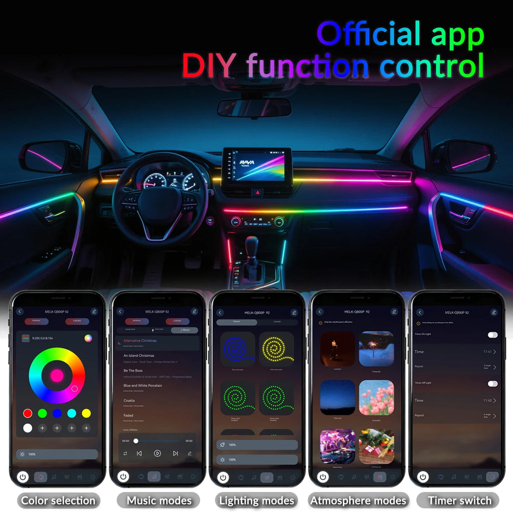 Symphony Ambient Lights Car RGB App Control LED Interior Hid