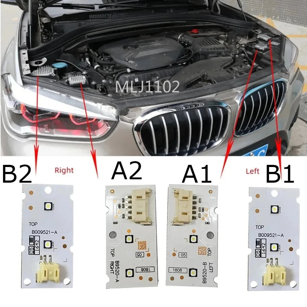 Angel Eye DRL Board 63117428791 63117428792 For BMW 2016-2019 X1 X2 F48 F49 LED Headlight Running Light