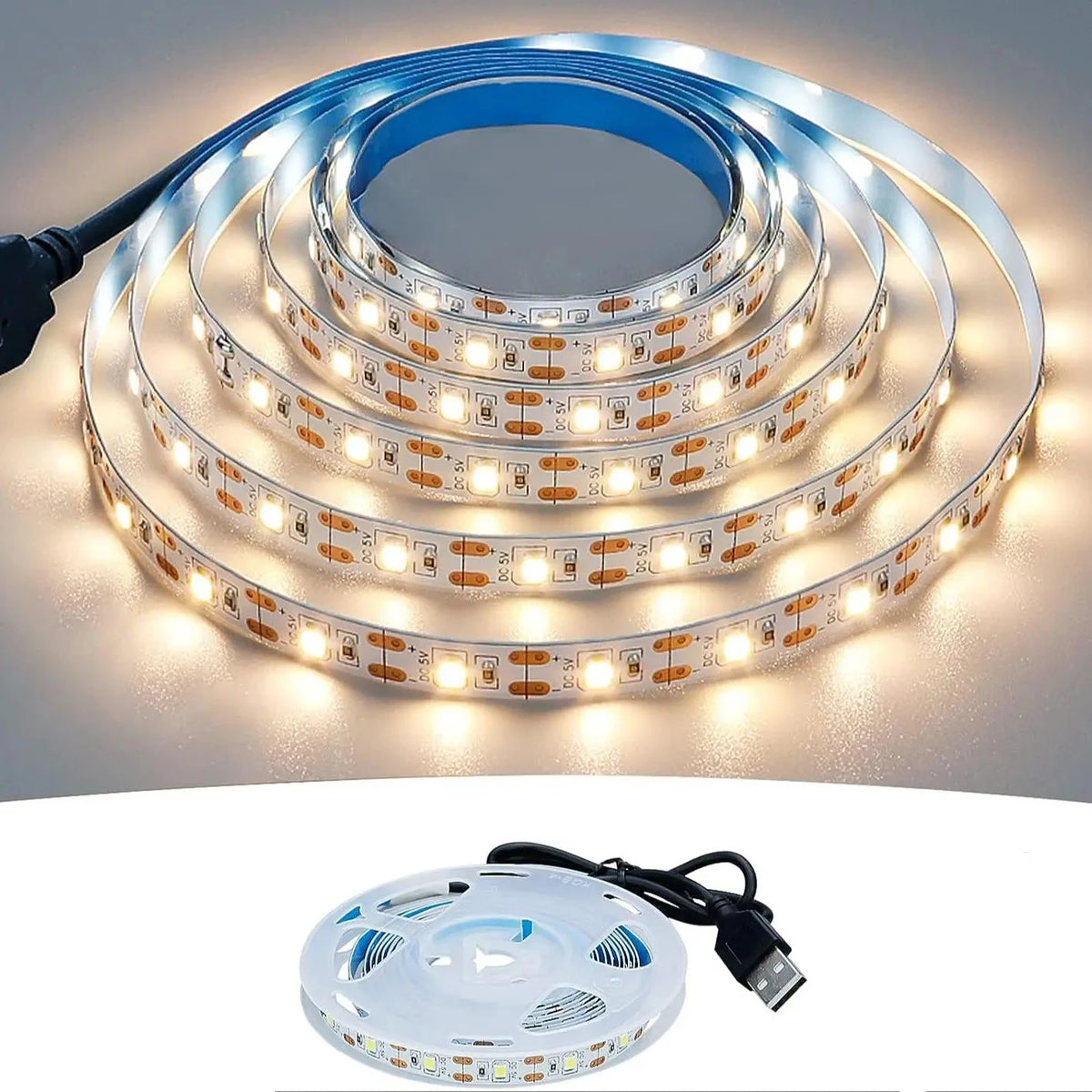 5V USB Led Strip Light SMD 2835 60Leds/m Flexible LED Ribbon Tape for TV Background Lighting LED String Light Room Decor
