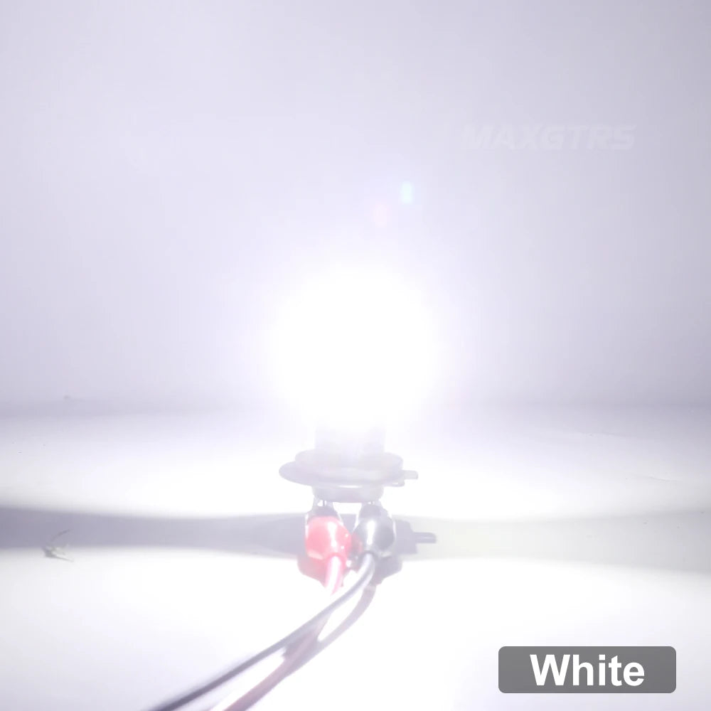 MAXGTRS 24000LM H7 H8 LED Canbus Error Free Lights Bulb with Fan H11 MINI 3 Sides Lighting Headlight Headlamp 12V 6500K White