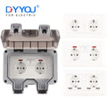 IP66 Germany Standard Outlet Waterproof Outdoor Sockets And 
