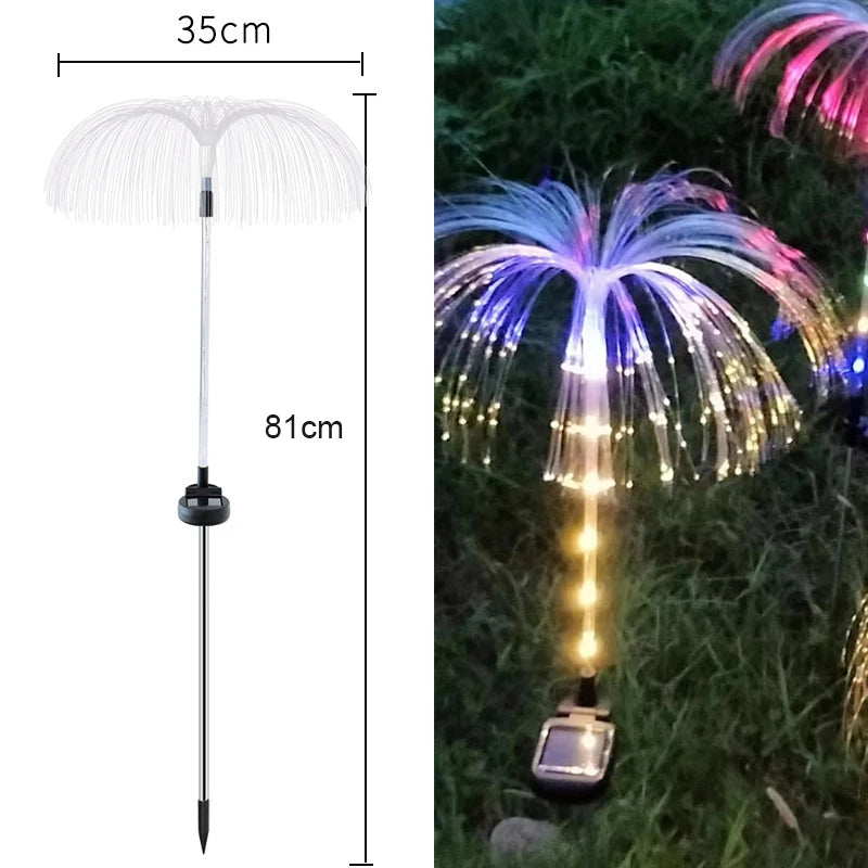 LED Solar Jellyfish Garden Lights Outdoor Waterproof Yard Balcony Pathway Lawn Wedding Party Decoration Solar Power Flowers Lamp