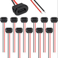 10PCS Type-C Female 2Pin USB Connector Type-C Waterproof with Female Socket Fast Charging Jack Charging Port USB-C Charger Plug