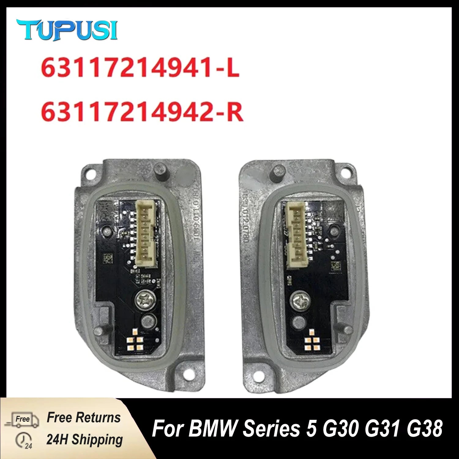 Headlight For BMW Series 5 G30 G31 G38 F90 M5 LED Module Control Unit 63117214941 63117214942 Fast Delivery