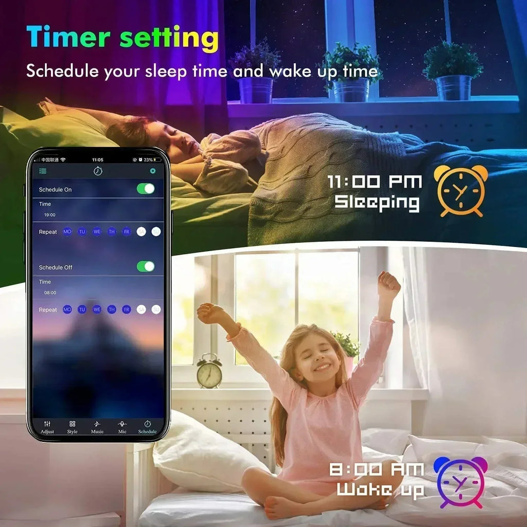 Smart RGB LED Gaming Light Strip USB Christmas Lights Music 