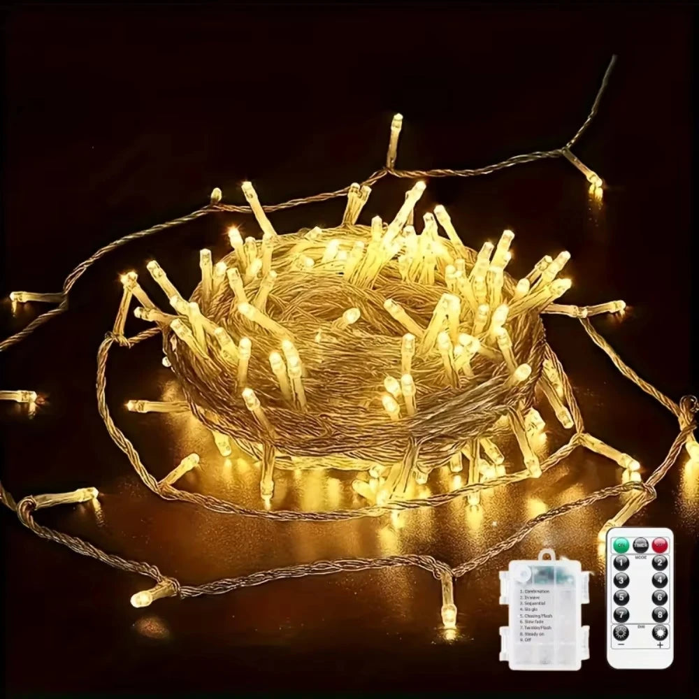 20M Fairy String Lights with Remote Control & Waterproof Bat