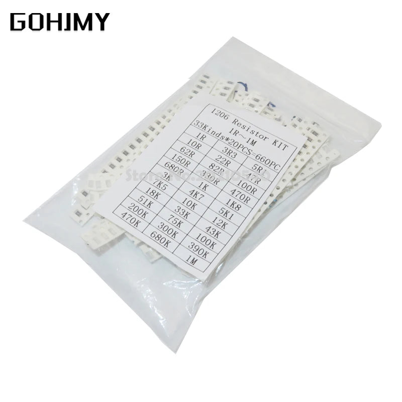 200PCS 660PCS 720PCS 4000PCS 0402 0603 0805 1206 1210 2512 S