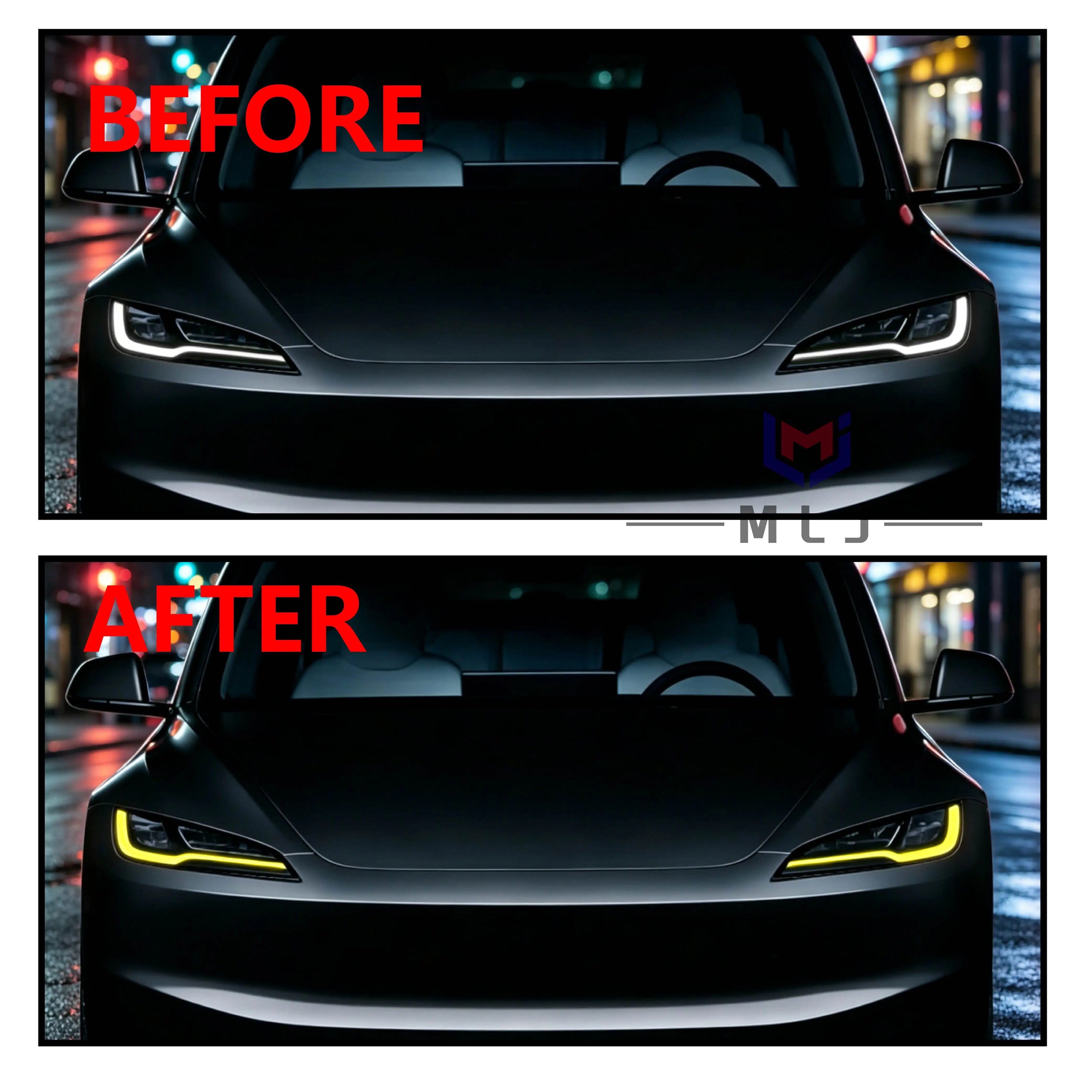 Angel Eyes DRL LED Chip Boards Daytime Running Light Modified Spare Parts For Tesla Model 3 2023 2024 2025