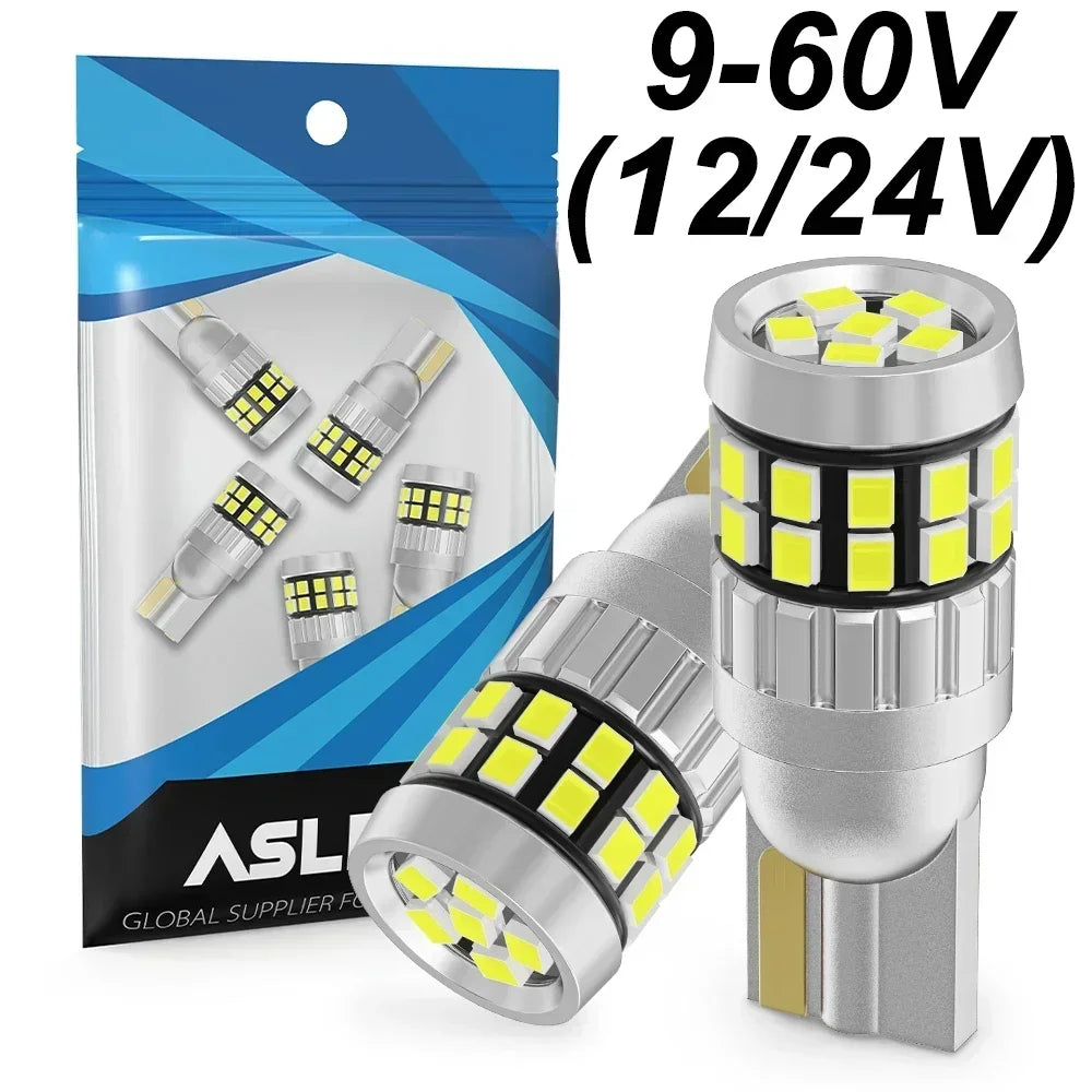 2pcs W5W LED T10 12V 24V Lights For Car Truck Interior Bulbs
