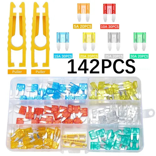 325Pcs Standard Car Fuses Assorted Kit 60 Mini Blade Car Fuse +60 Standard Automotive Fuse +60 Micro Fuse