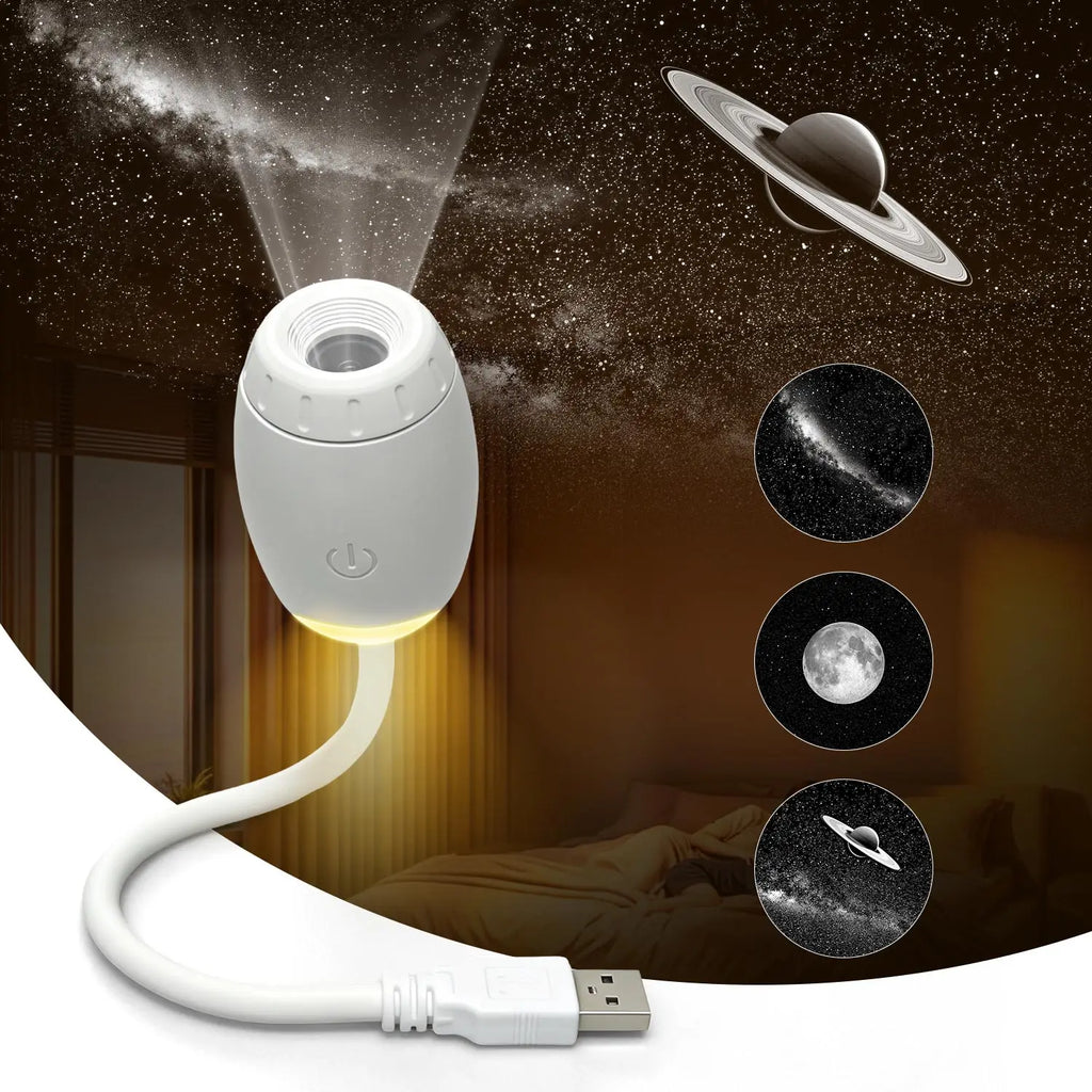 USB Car Atmosphere Projector Light Car Interior Ambient LED 