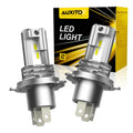 AUXITO 2Pcs H4 LED Motorcycle Car Headlight Bulbs 9003 HB2 C