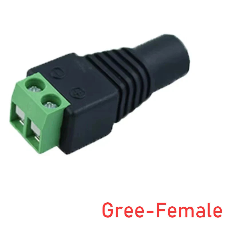 5pcs 12V DC Power Connector Plug Jack Male Female Socket Barrel 2.1mm x 5.5mm Adapter for CCTV Camera LED Strip Supply Terminal