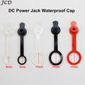 JCD 10-50pcs 8mm 11mm DC Power Socket Waterproof Cap 5.5 2.1