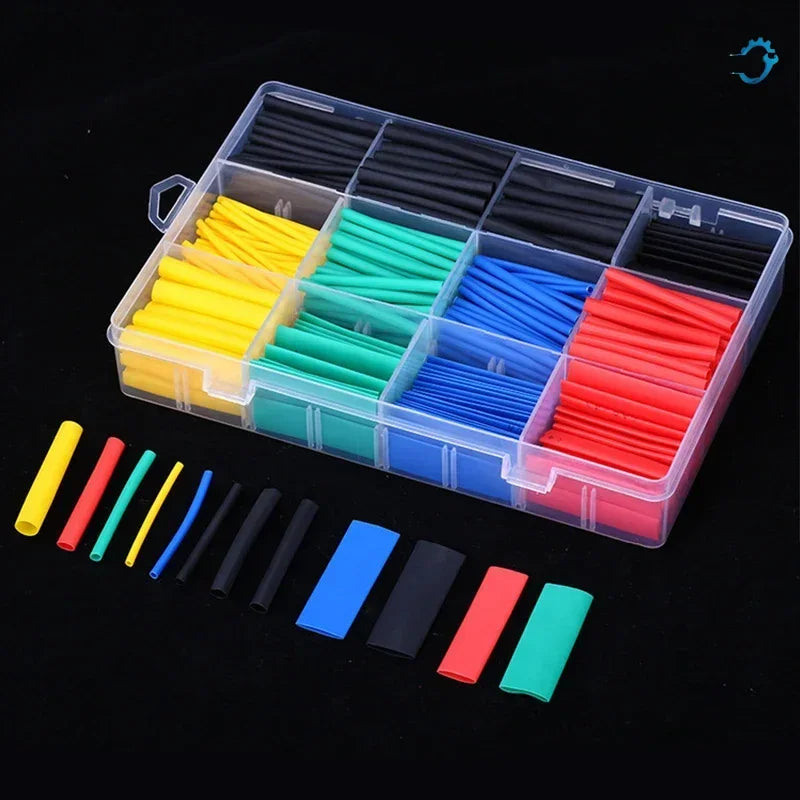 800pcs With Box Heat Shrink Tube Kit Thermoresistant Tubing 