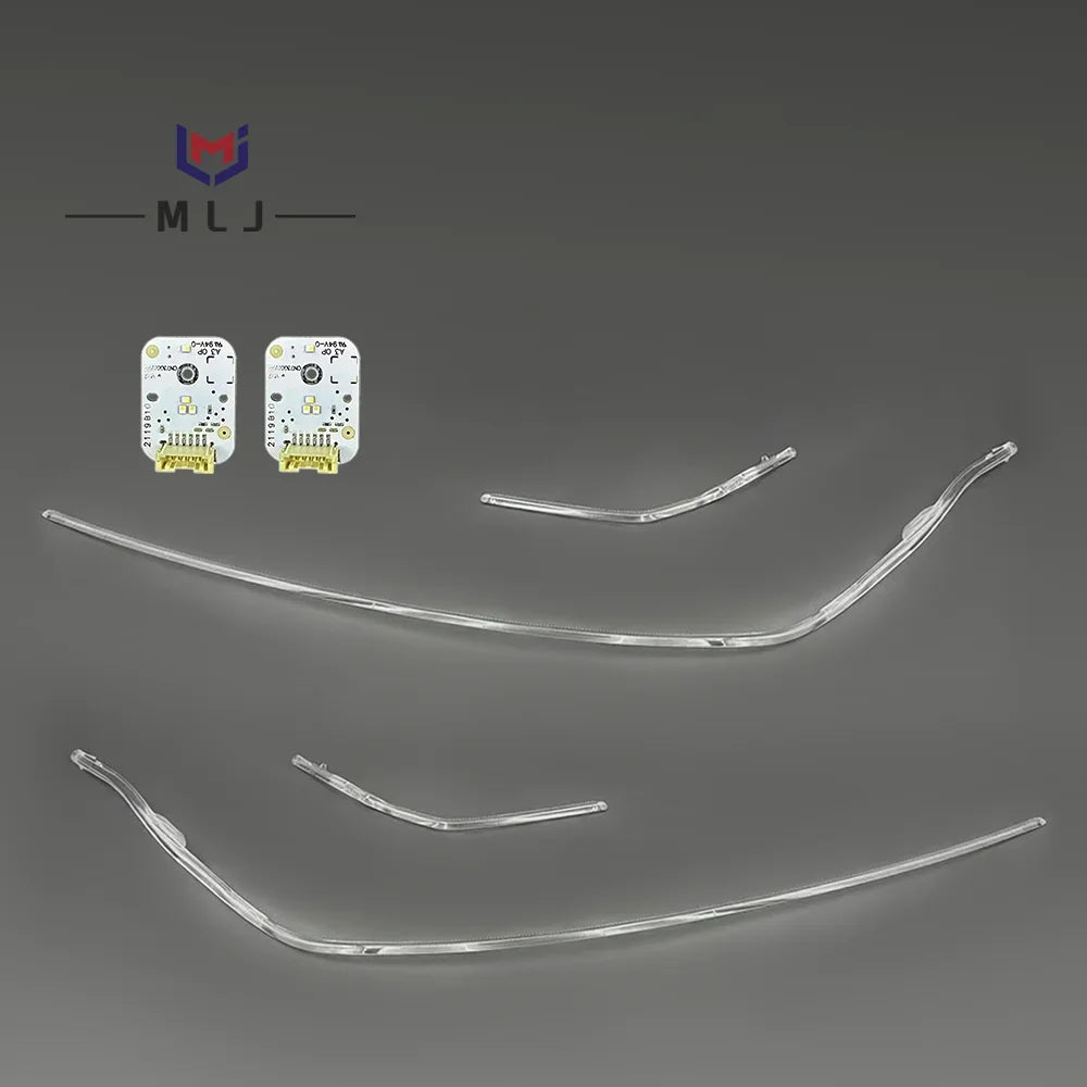 DRL Light Guide Tube Angel Eye Day Running Light Strip Chip Board For Volkswagen VW Skoda Superb 2019-2025