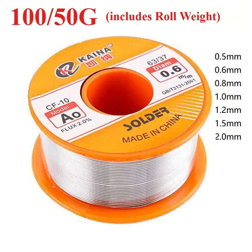 100/50g CF-10 Solder Wire Tin 0.5/0.6/0.8/1.0/1.2/1.5/2.0mm 