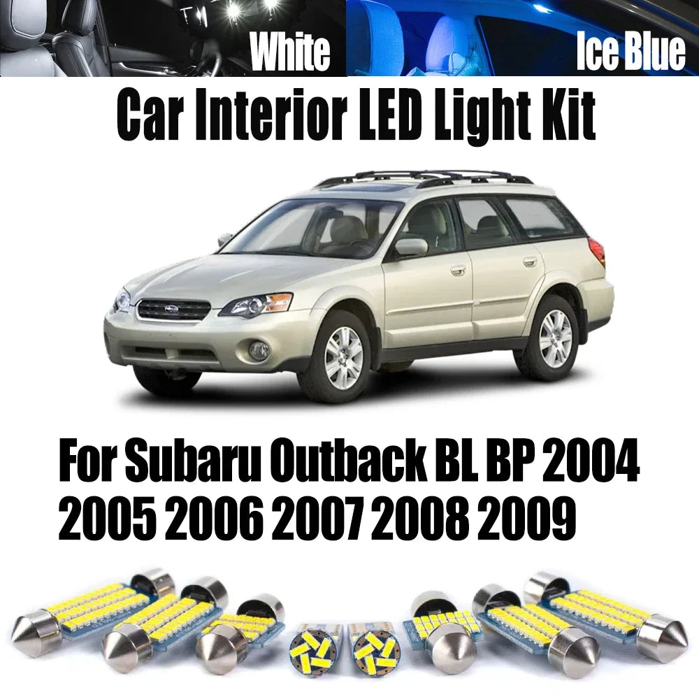 For Subaru Outback BL BP 2004-2008 2009 Trunk Reading License Plate Light Car Accessories LED for Subaru