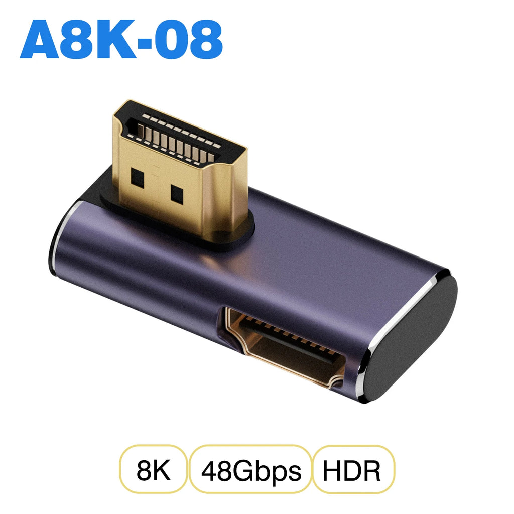 HDMI-Compatible Cable Adapter Mini Micro HDMI to HDMI 2.1 Converter 48Gbps 8K60Hz 4K120Hz for HDTV Projector PS4 PS5 Laptop PC