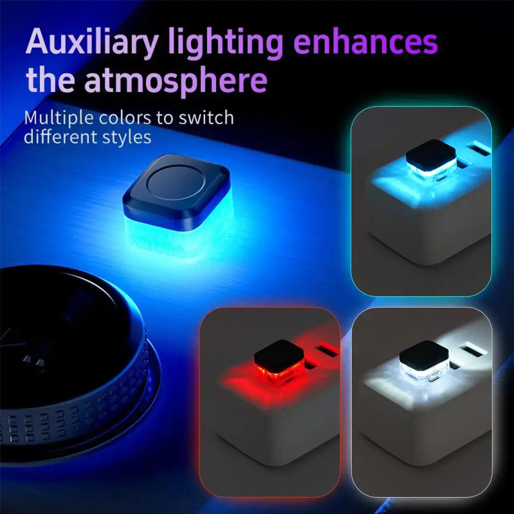 New Universal USB Car Interior Ambient Atmosphere Light LED 
