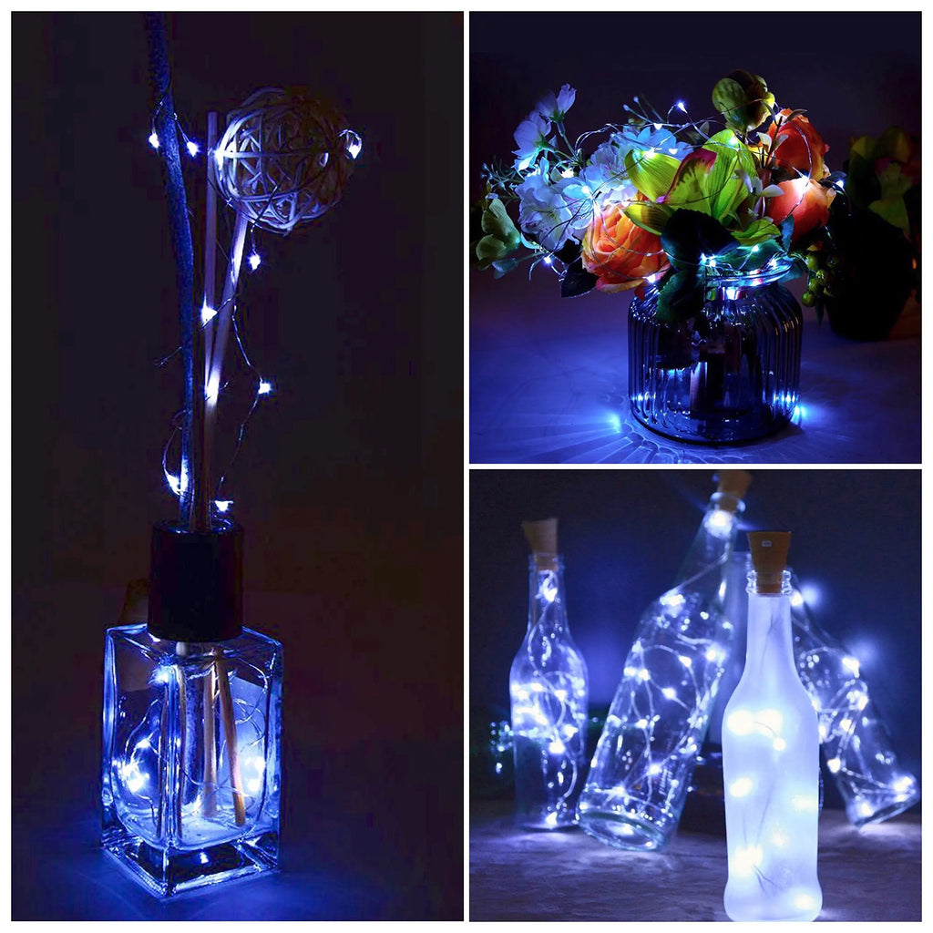 LED Solar Powered Bottle Stopper Light String Outdoor Waterp