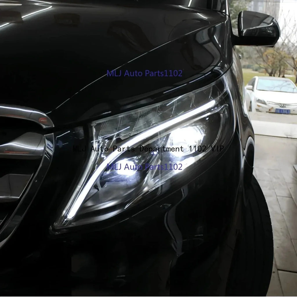 DRL LED Headlight Light Guide Strip Daytime Running Light Tube for Mercedes V260 V250 W447 2016-2021