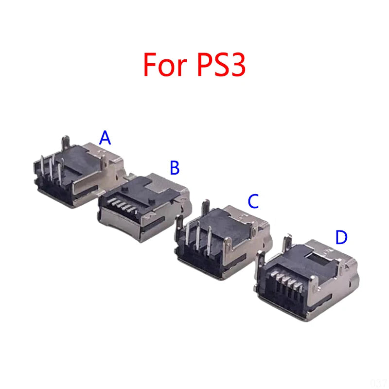 50PCS/Lot For Sony Playstation PS3 New Mini USB Charging Soc