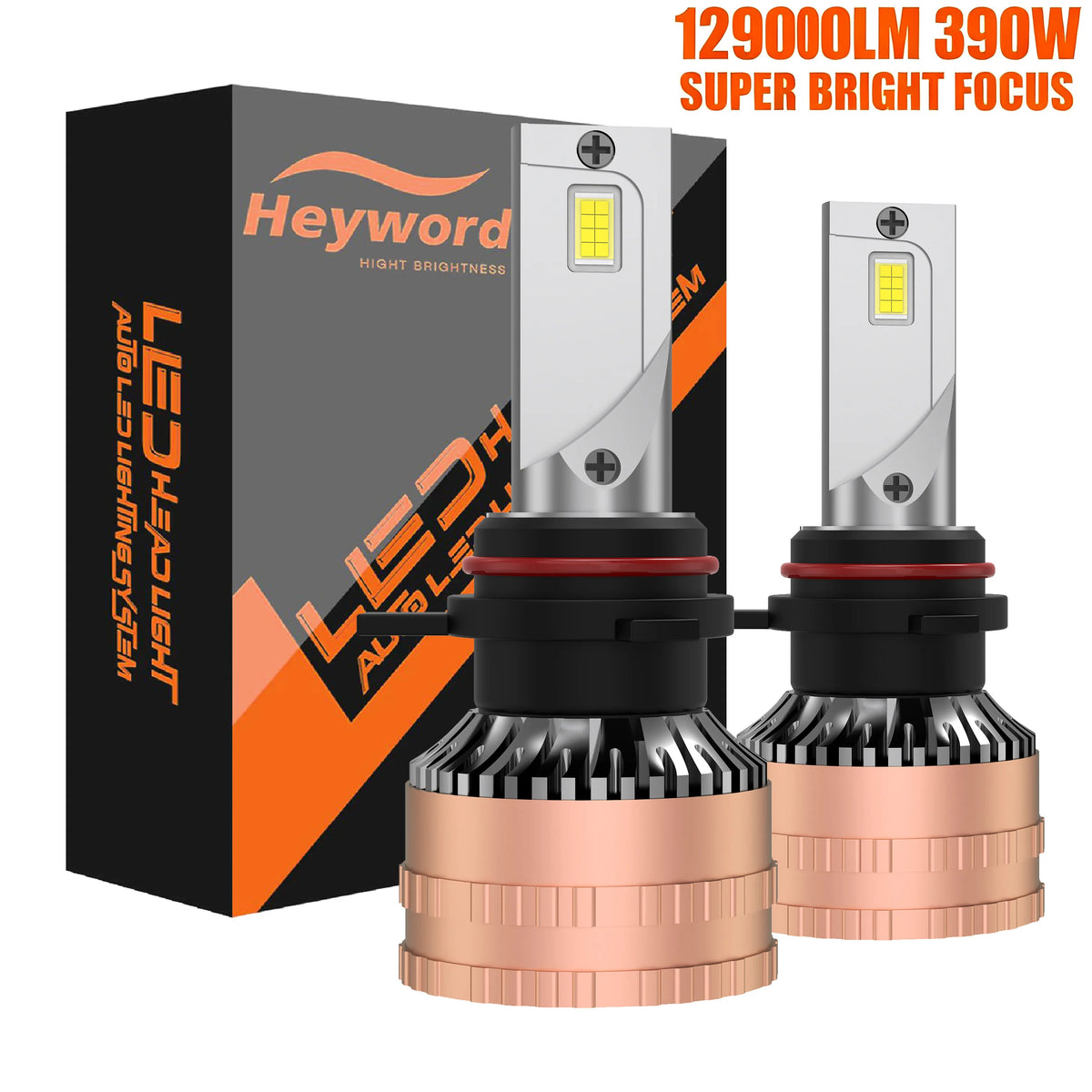 Heyword 2pcs H1 H3 H4 H7 LED H8 H11 9005 HB3 9006 HB4 9012 Hir2 Led Headlight Bulb Light Automobile Kit H7 Turbo Car Fog Lamp