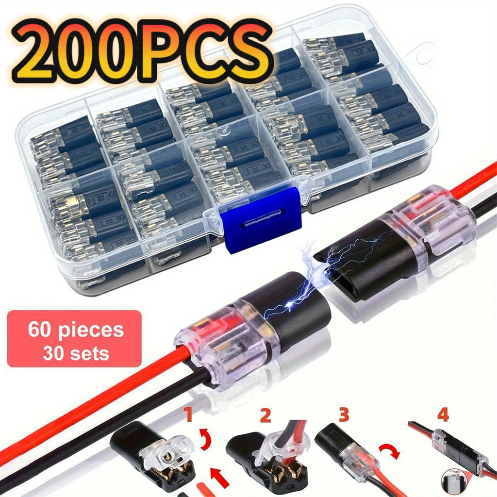 Electric Wire Connector No Strip Quick Dual Line Cable Inter