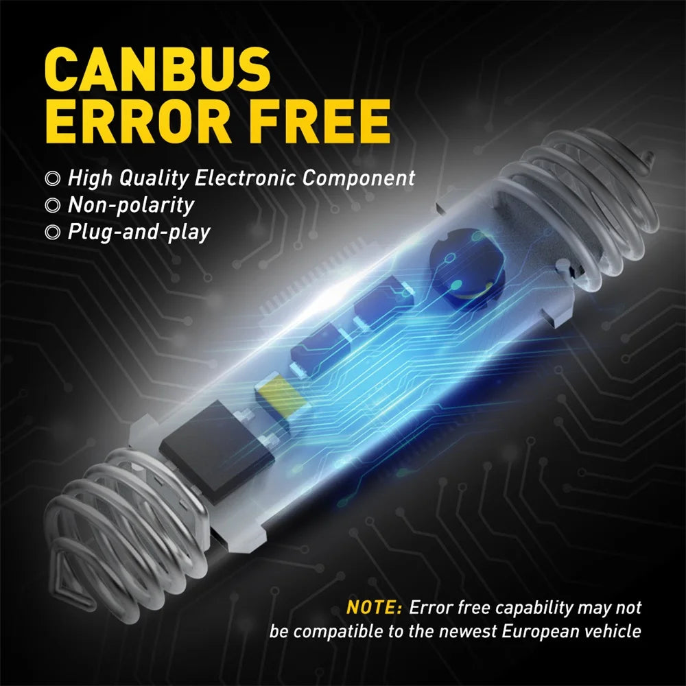 2Pcs AUXITO LED C5W C10W 39mm 41mm 42mm LED Festoon Canbus E