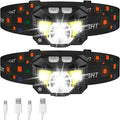 1200 Lumen Bright Headlamp Flashlight LED Rechargeable Headlight Red Light Waterproof Motion Sensor Head Lamp Fishing Head Light