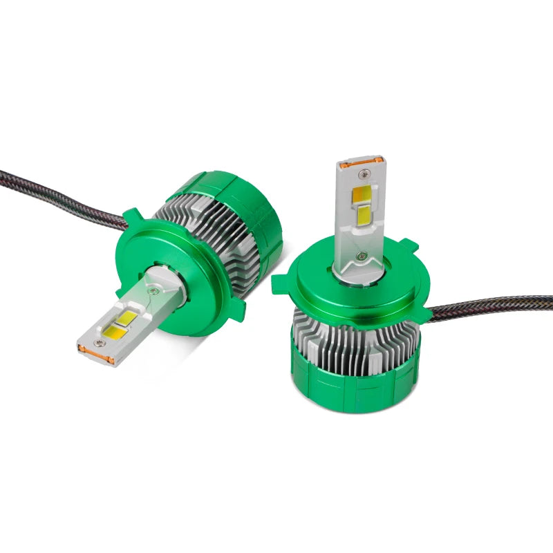 Car Lights K14 H4 Led Lamp Bi Led High Low Beam 3 Colors Whi