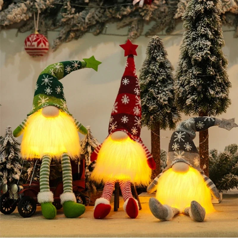 Christmas Gnome Faceless Doll Night Light Merry Christmas De